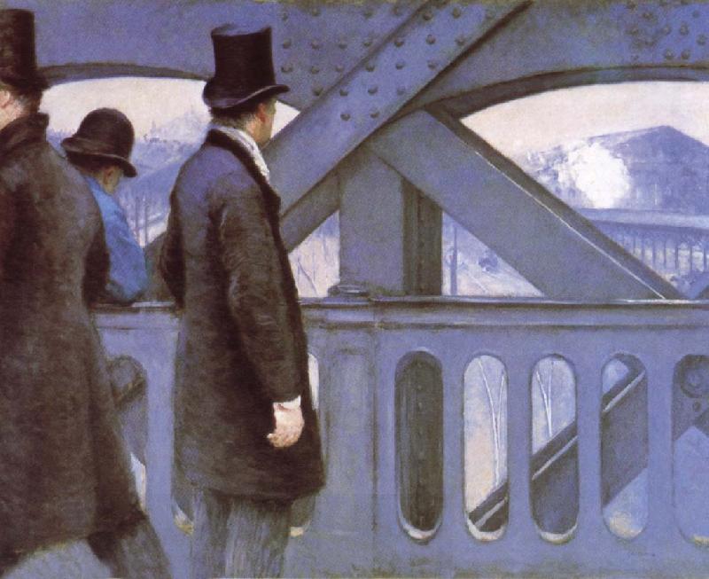 Gustave Caillebotte Le Pont de L-Europe China oil painting art